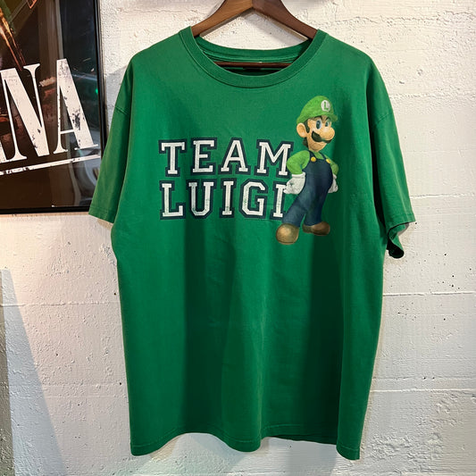 Vintage 2005 Nintendo 'Team Luigi' Graphic T-Shirt - Size XL - Green