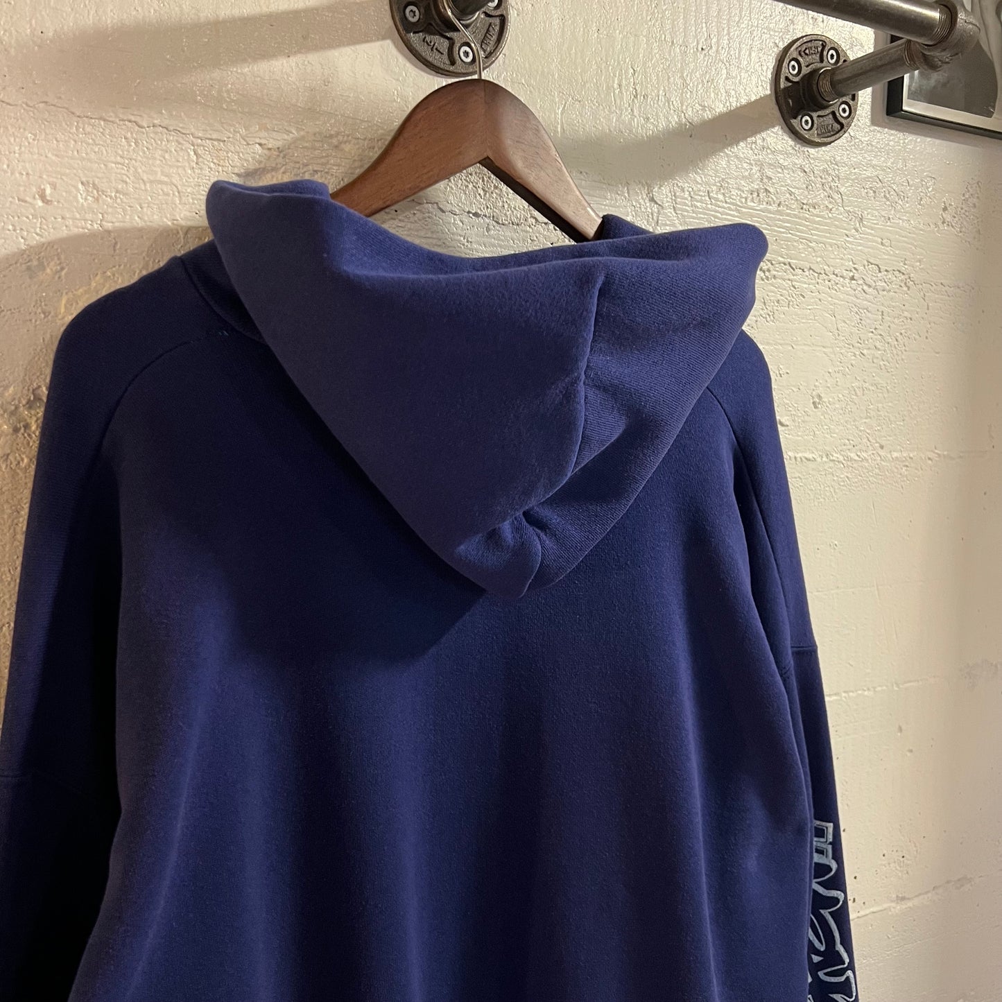 Vintage 90's Homegrown Pop Punk Band Discus Athletic Zip-Up Sweatshirt - Size XL - Made In USA - Navy