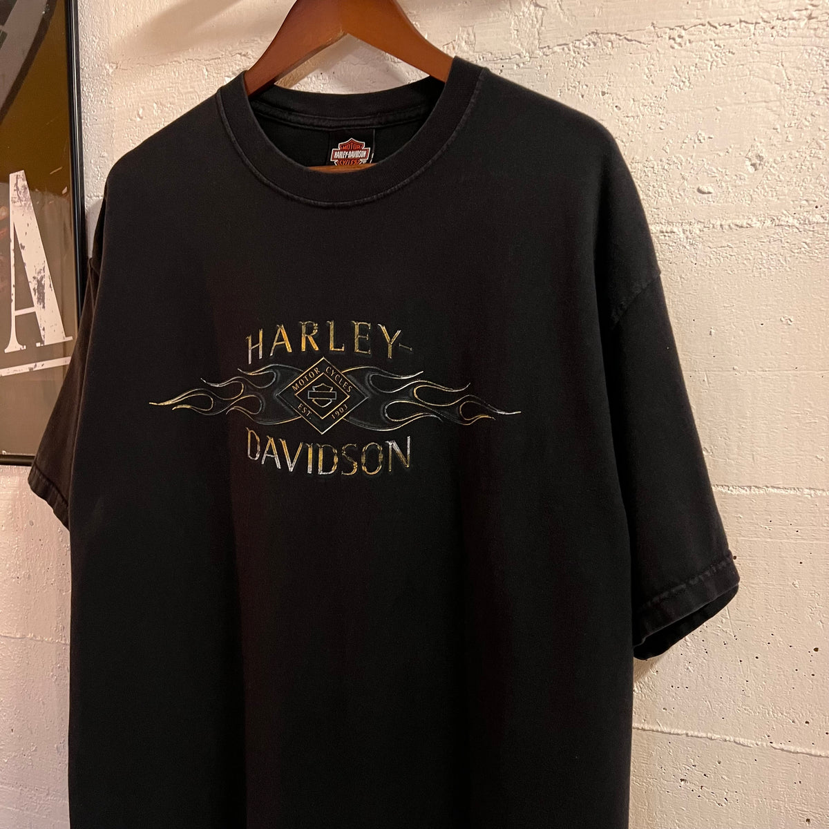 Vintage 2006 Harley Davidson Beartooth Pass Red Lodge, MT Graphic T-Shirt - Size XL - Made In USA - Black/Multi