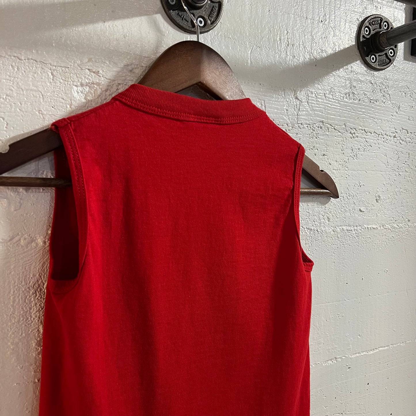 Vintage 00’s OK Go Rock Band Tank Top Baby Tee - Size Small - Red/Yellow