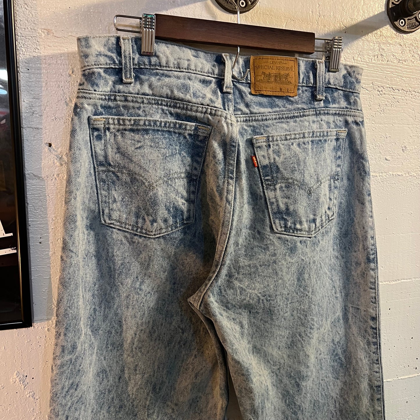 Vintage 90's Levi's Special Reserve 550 Acid Wash Denim Jean - Size 32" x 29" - Made In USA