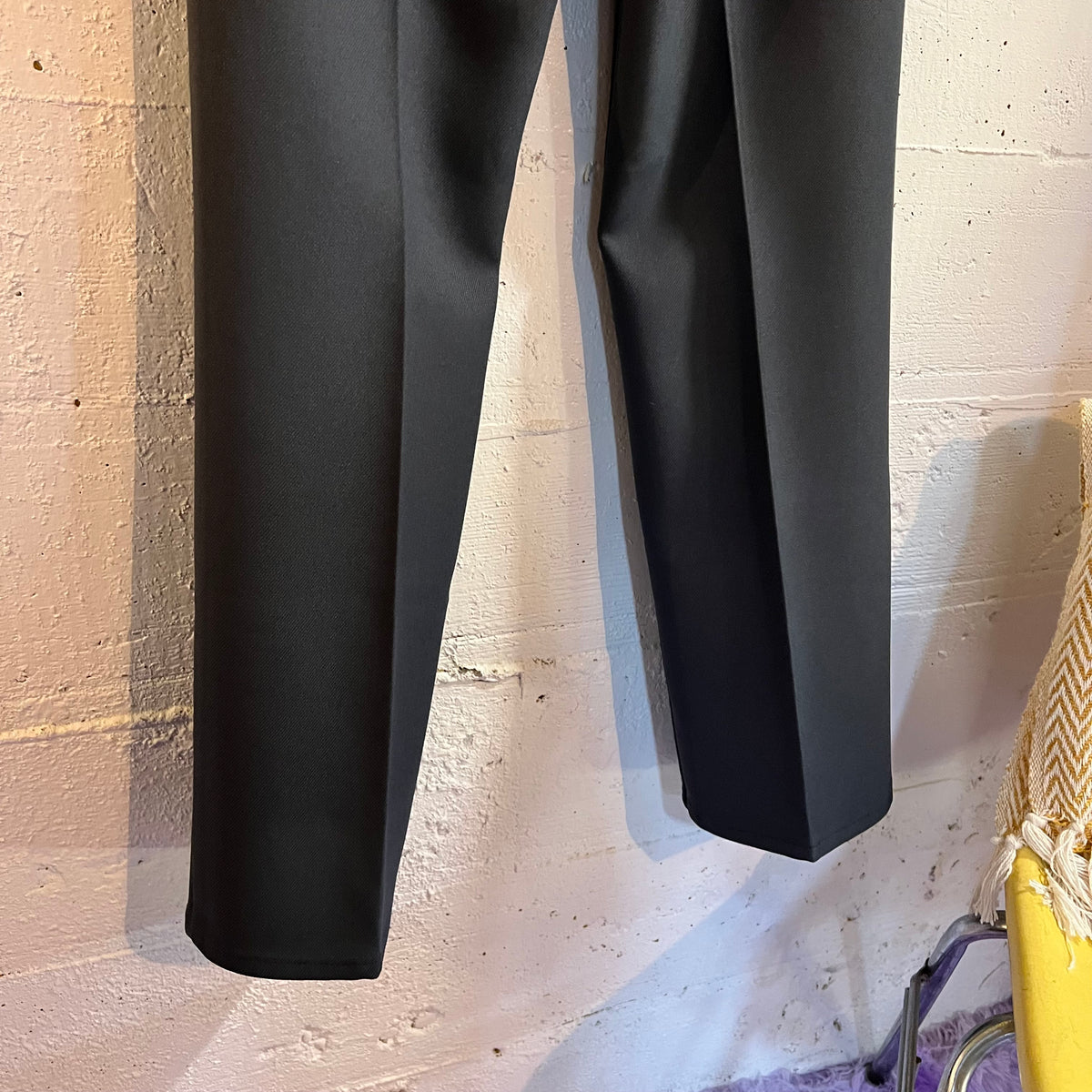True Vintage Levi's 517 Sta-Prest Boot Cut Pleated Pants - Size 30" x 30" - Made In USA - Charcoal Gray - Talon Zipper