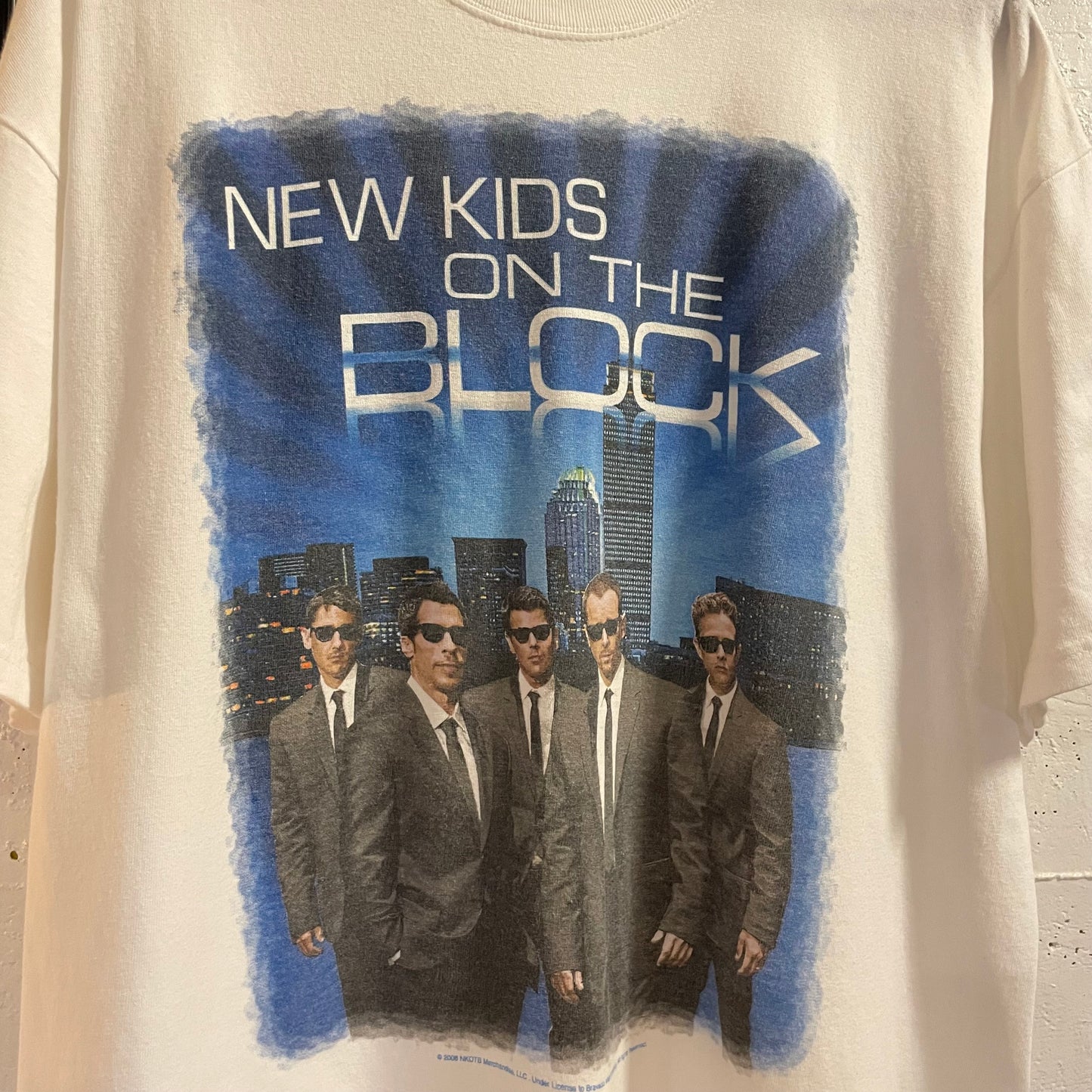 Vintage Y2K New Kids On The Block Tour T-Shirt - Size XL - White