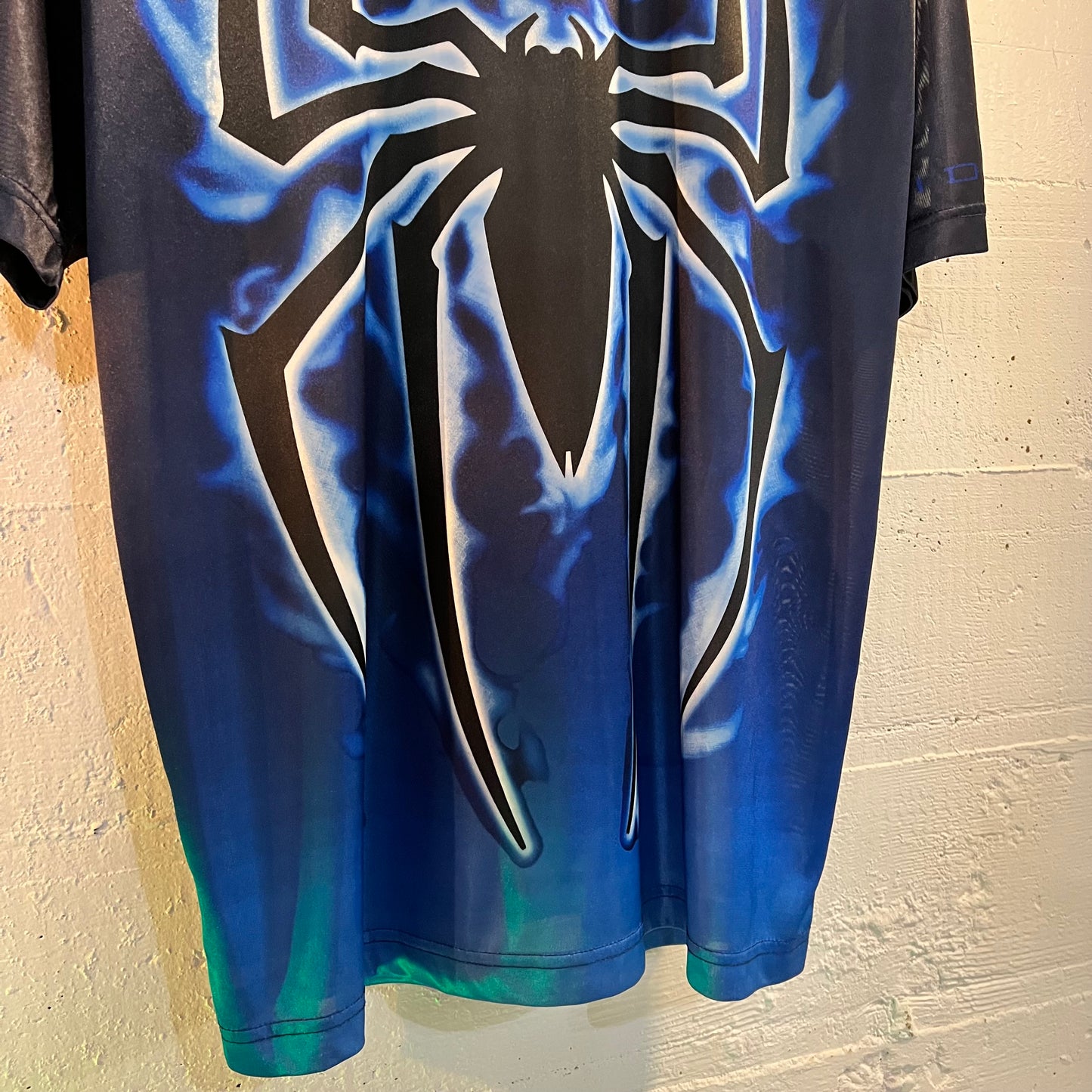 Vintage Y2K SpiderMan 2 T-Shirt - Size Large - Blue/Black/White