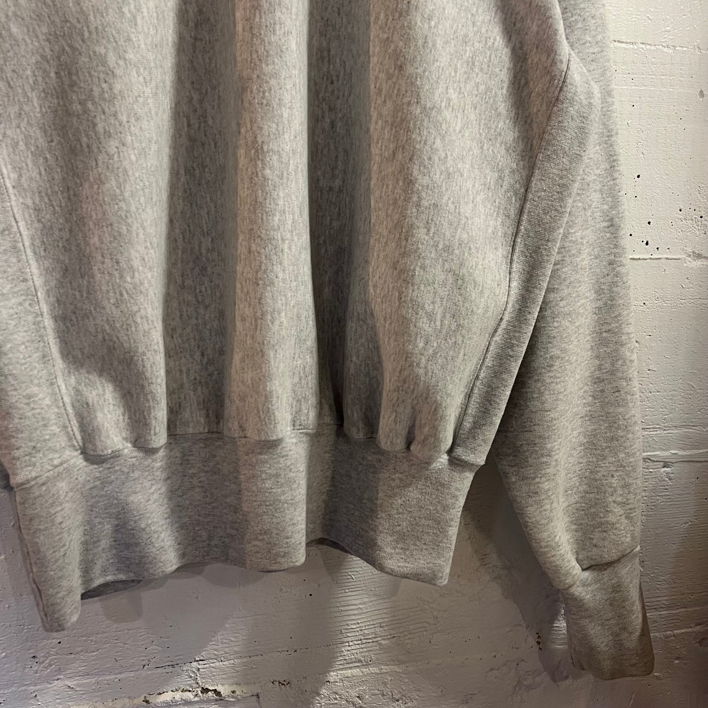 Vintage 90’s Navy U.S. Naval Academy Reverse Weave Crewneck Sweatshirt - Size Medium - Made In USA - Heather Grey/Navy
