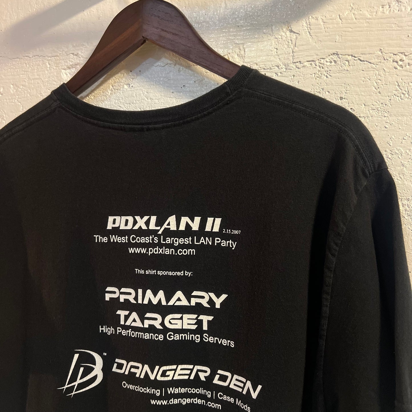 2007 PDXLAN II Gaming ‘Storm Trooper’ T-Shirt - Size Large - Black/White