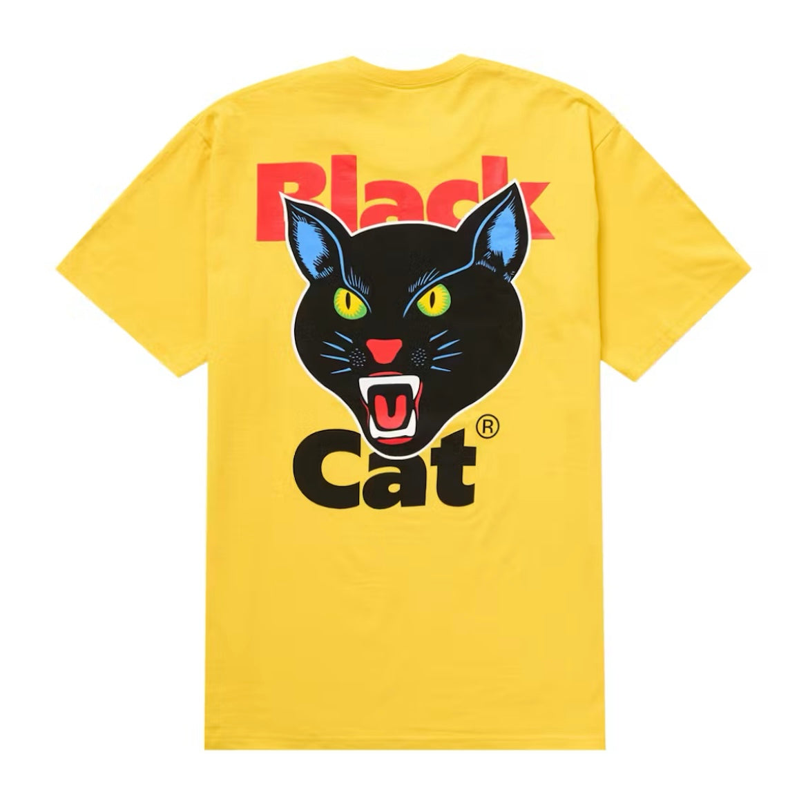 Supreme 'Black Cat' T-Shirt (SS24) - Size XL - Yellow
