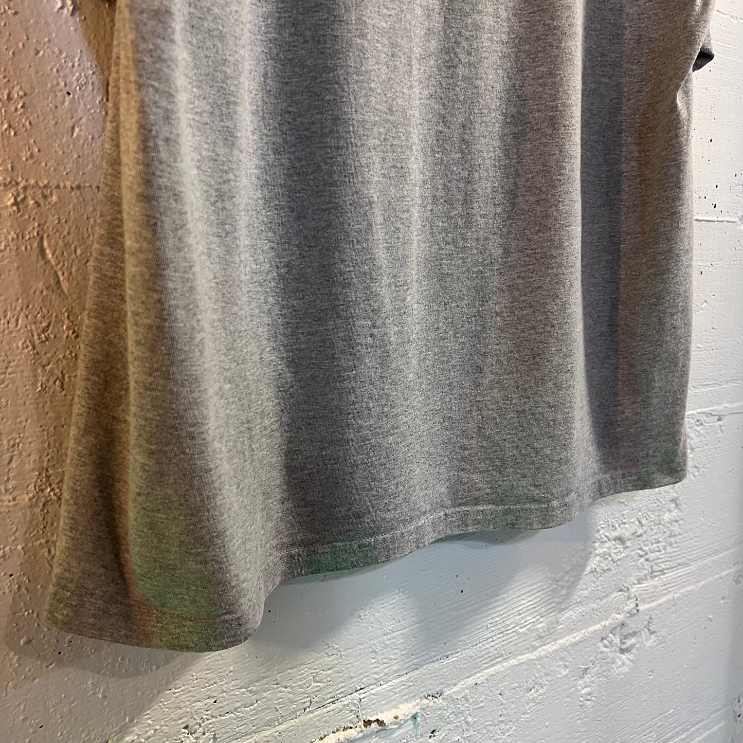 Vintage Peanuts 'Snoopy & Woodstock' Puff Print Christmas T-Shirt - Size XL - Heather Grey