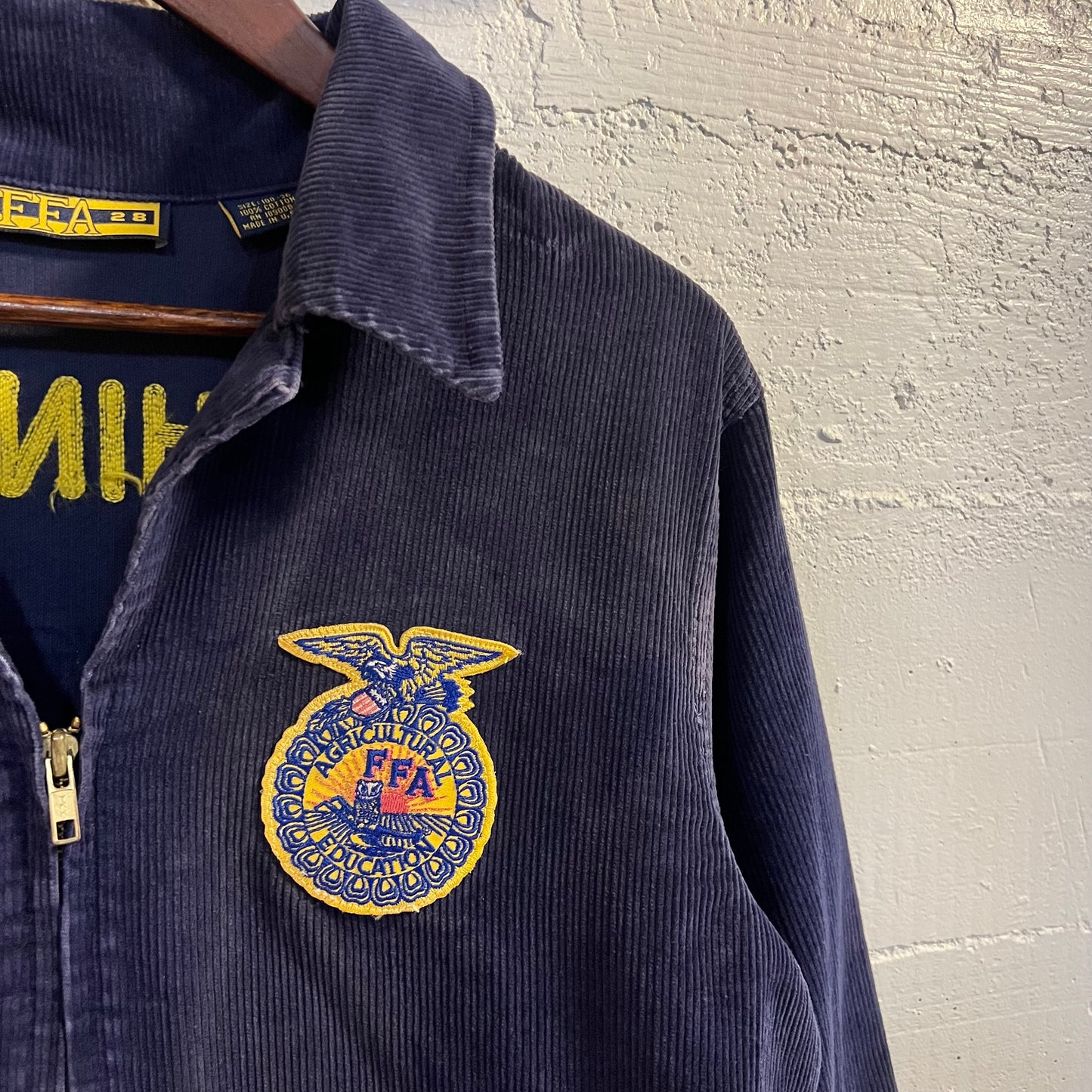 Vintage 2000's FFA 'Future Farmers Of America' Corduroy Jacket - Size 36 (S) - Made In USA