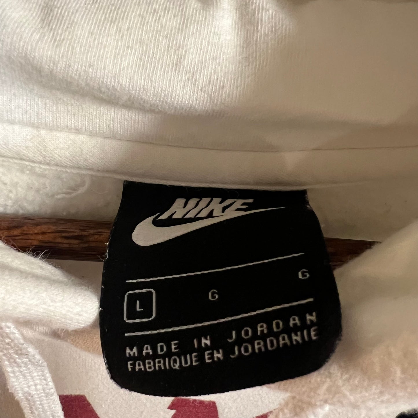 2000’s Embroidered Nike Rams Tennis Hoodie Sweatshirt - Size Large - White/Maroon