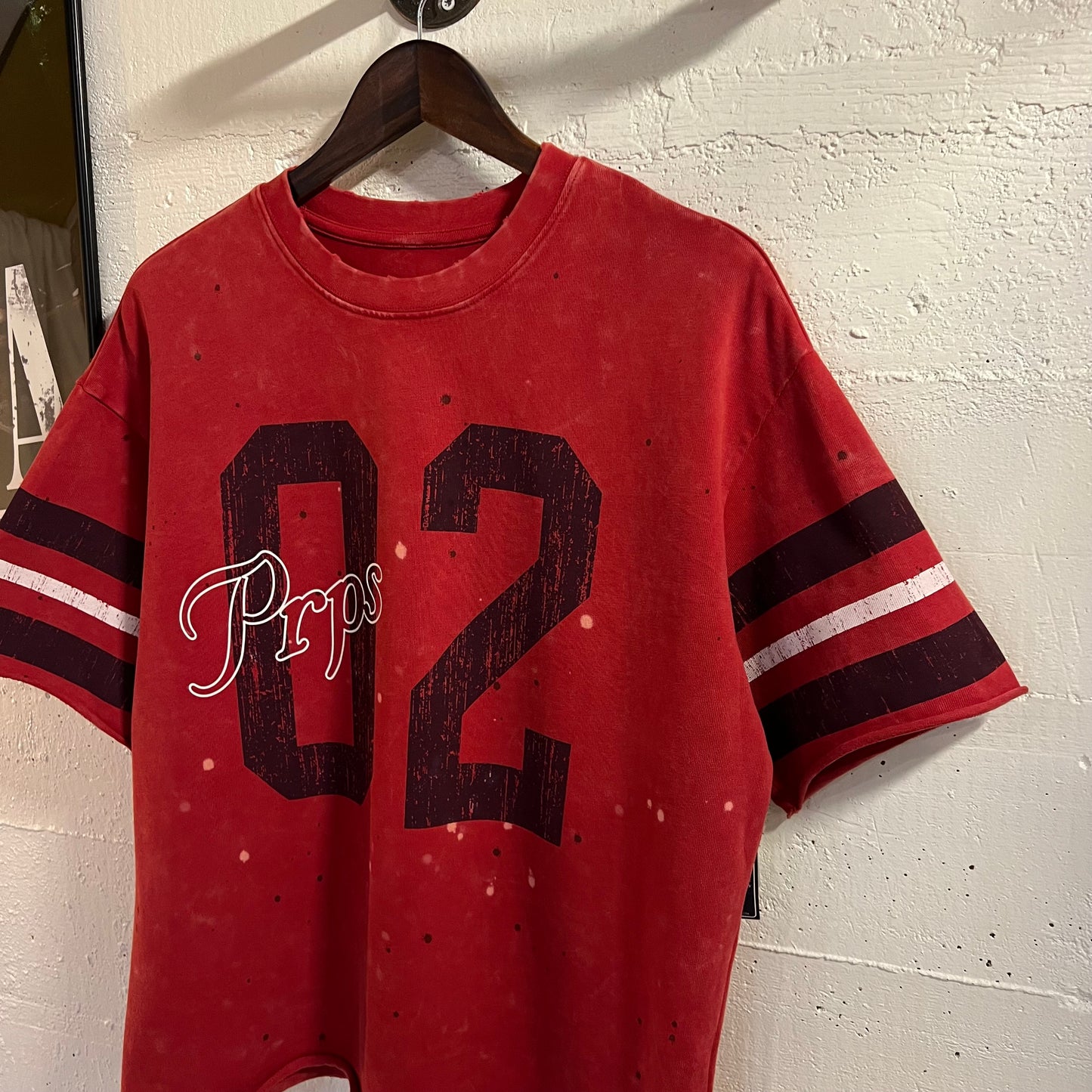 *New* Prps Goods & Co Kumamoto Oversized Jersey T-Shirt - Size Small - Red