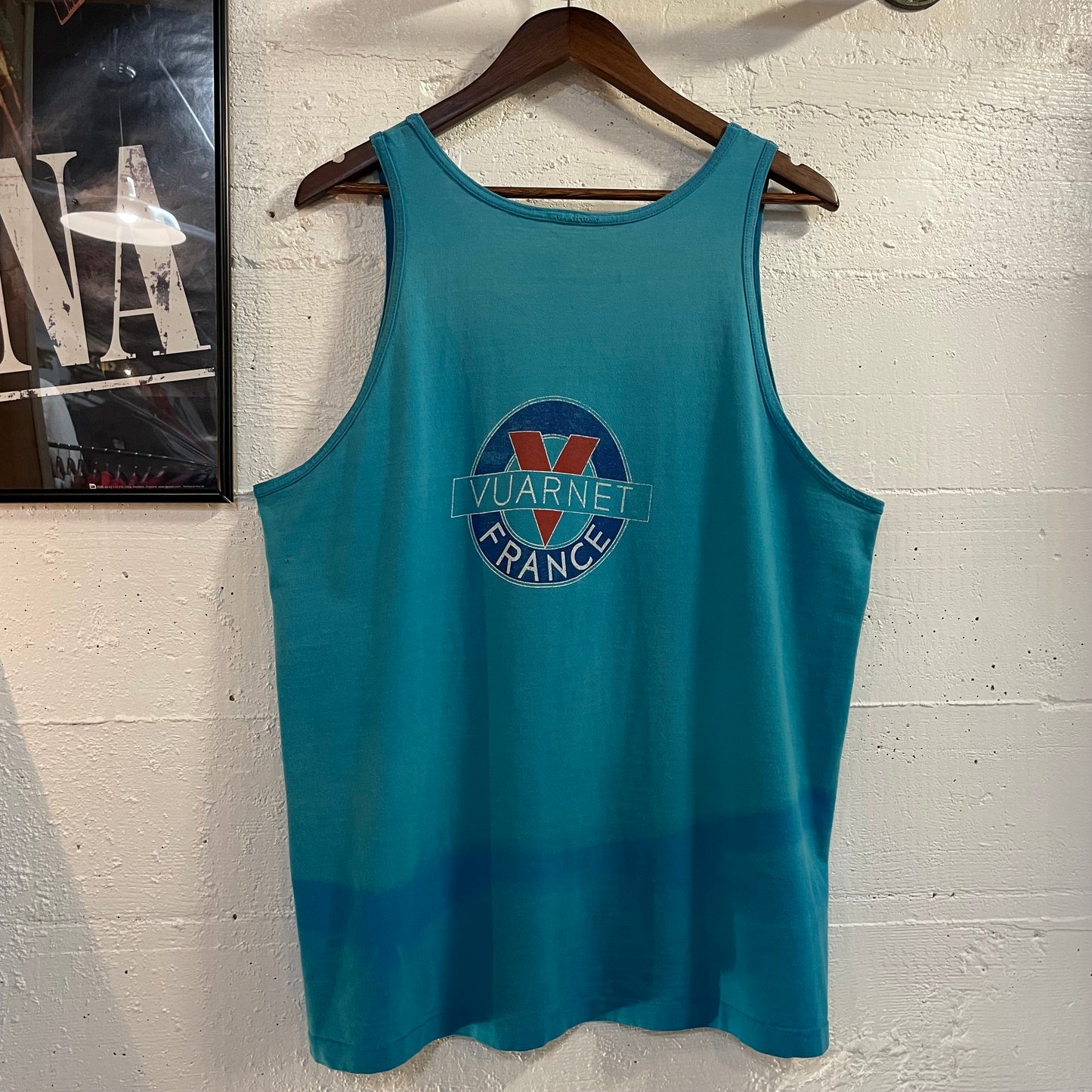 Vintage 80’s Vuarnet France Single Stitch Tank Top - Size M/L - Blue/White/Red