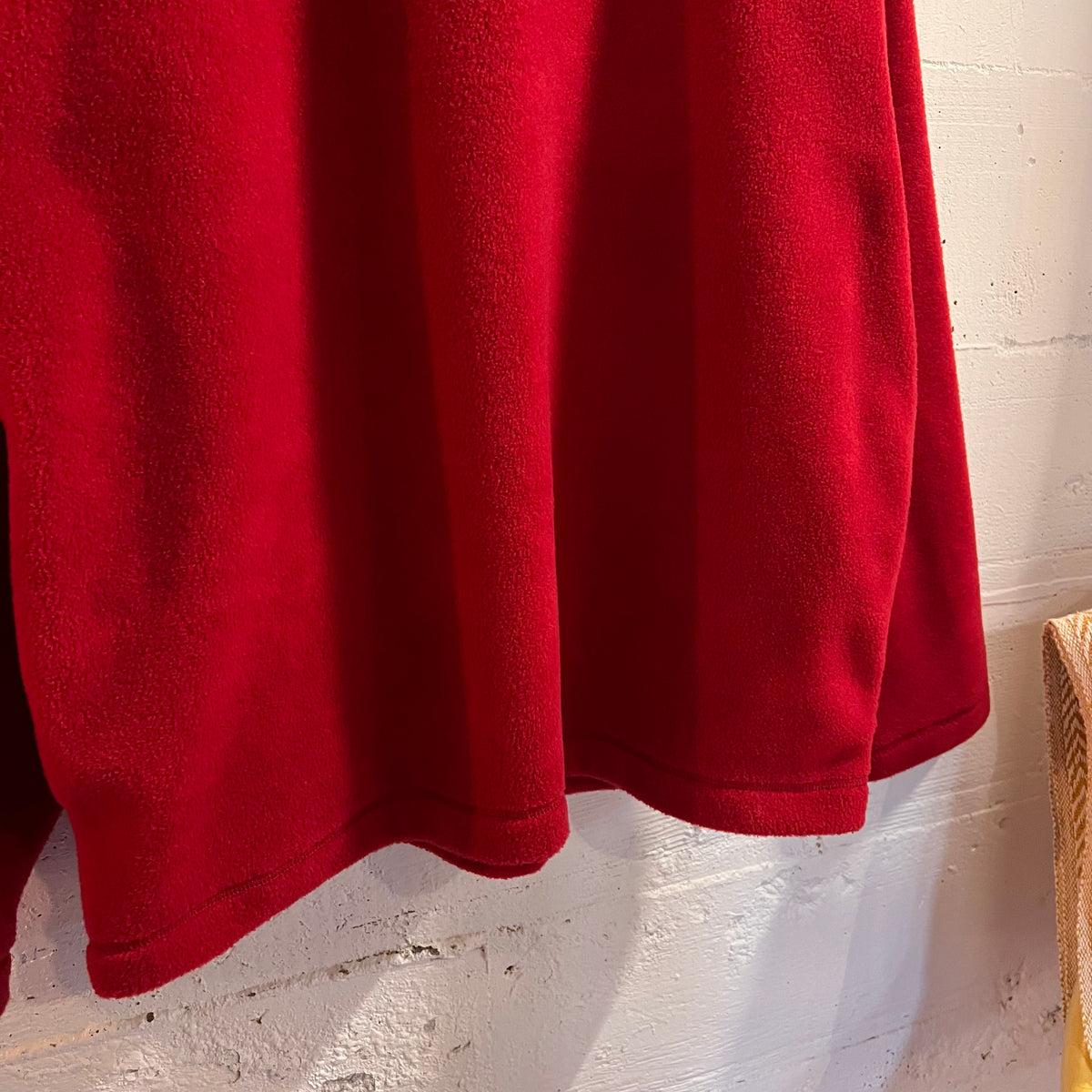 Vintage 90's Nautica Jeans Co. Half Zip Pullover Fleece - Size XL - Red/Navy/White