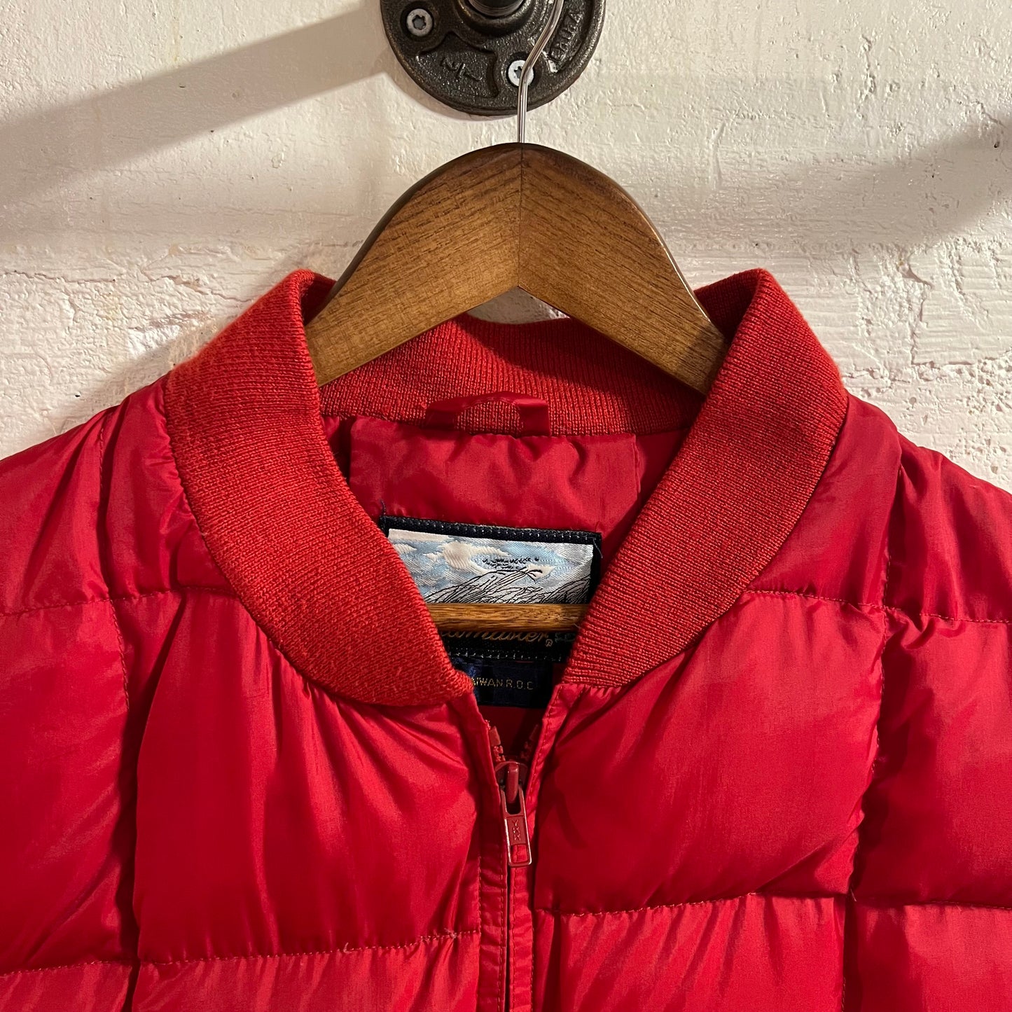 Vintage 70’s/80’s Fieldmaster Quilted Down Puffer Vest - Size Large - Red