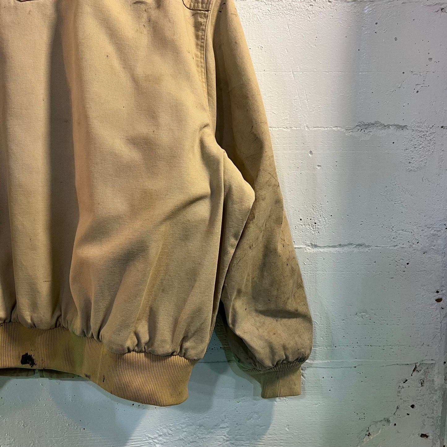 Vintage Distressed Walls Western Wear Blanket Lined Zip-Up Jacket - Size 2XL - Made In USA - Tan/Earth Toned