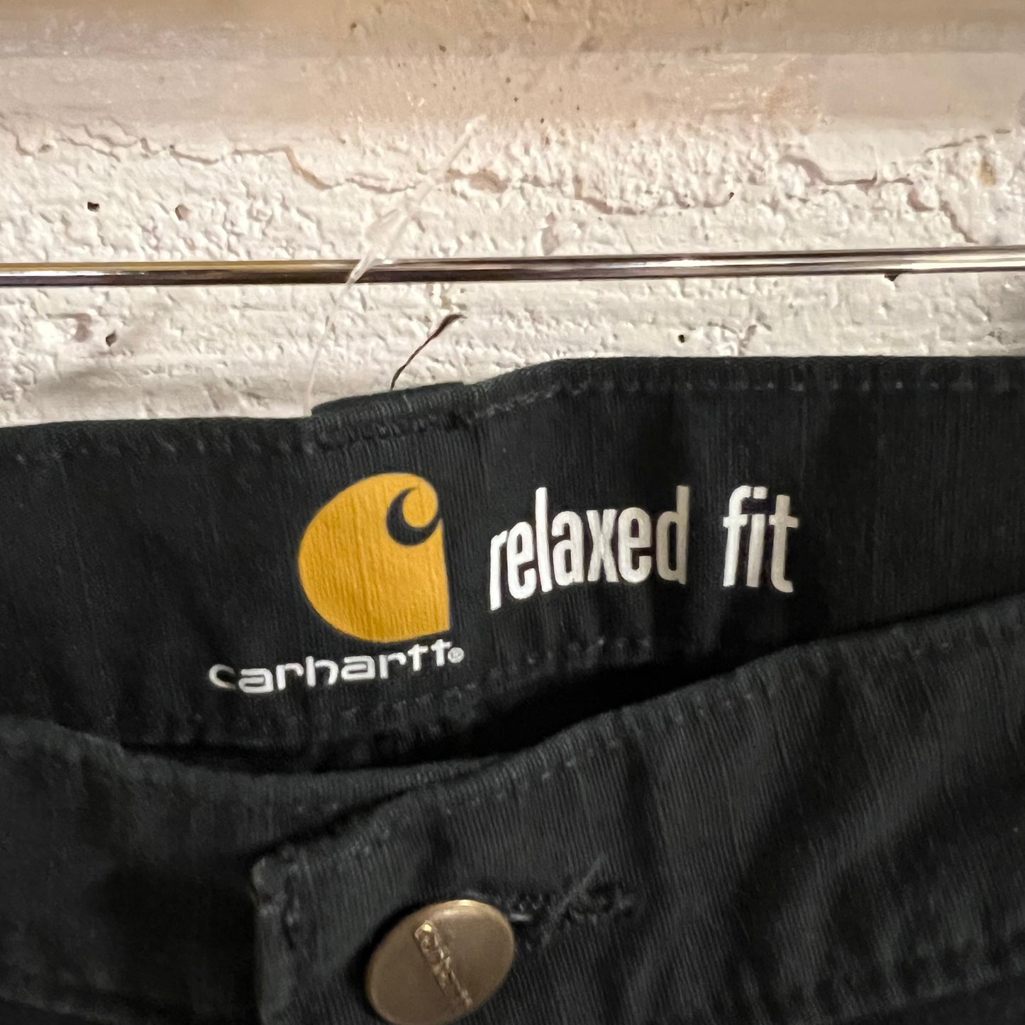 Carhartt Relaxed Fit Ripstop Double Knee Carpenter Pant - Size 34" x 30" - 100% Cotton - B342-BLK