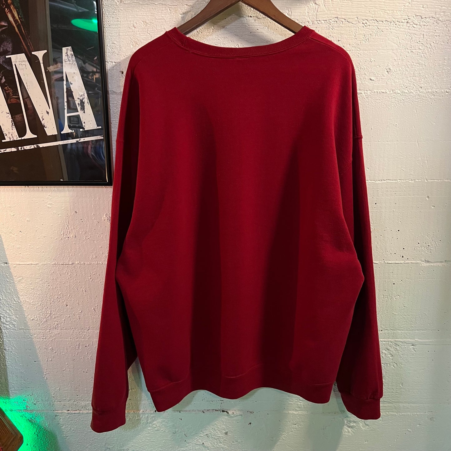 Vintage Jerzees Cardinals In Snow Crewneck Sweatshirt - Size XL - Maroon/Multi