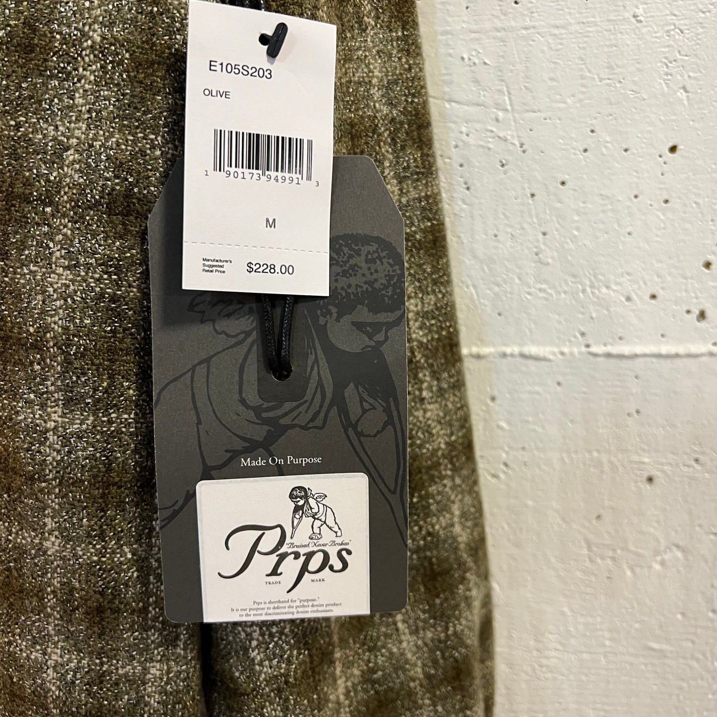 *New* Prps Blend Western Snap Long Sleeve Shirt - Size Medium - Olive
