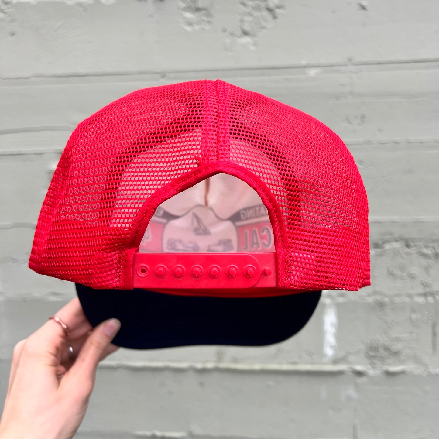 Vintage 80's Operating Engineers Local 400 Union Deconstructed Trucker Hat - O/S - Union Made In USA