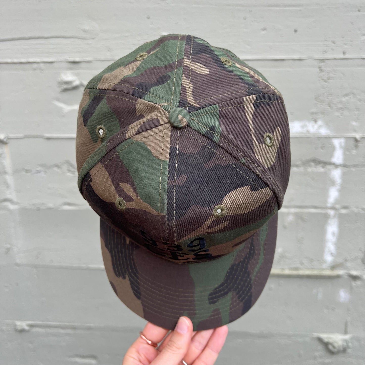 Vintage 939th Civil Engineer Squadron Woodland Camo Snapback Hat - O/S - Camouflage