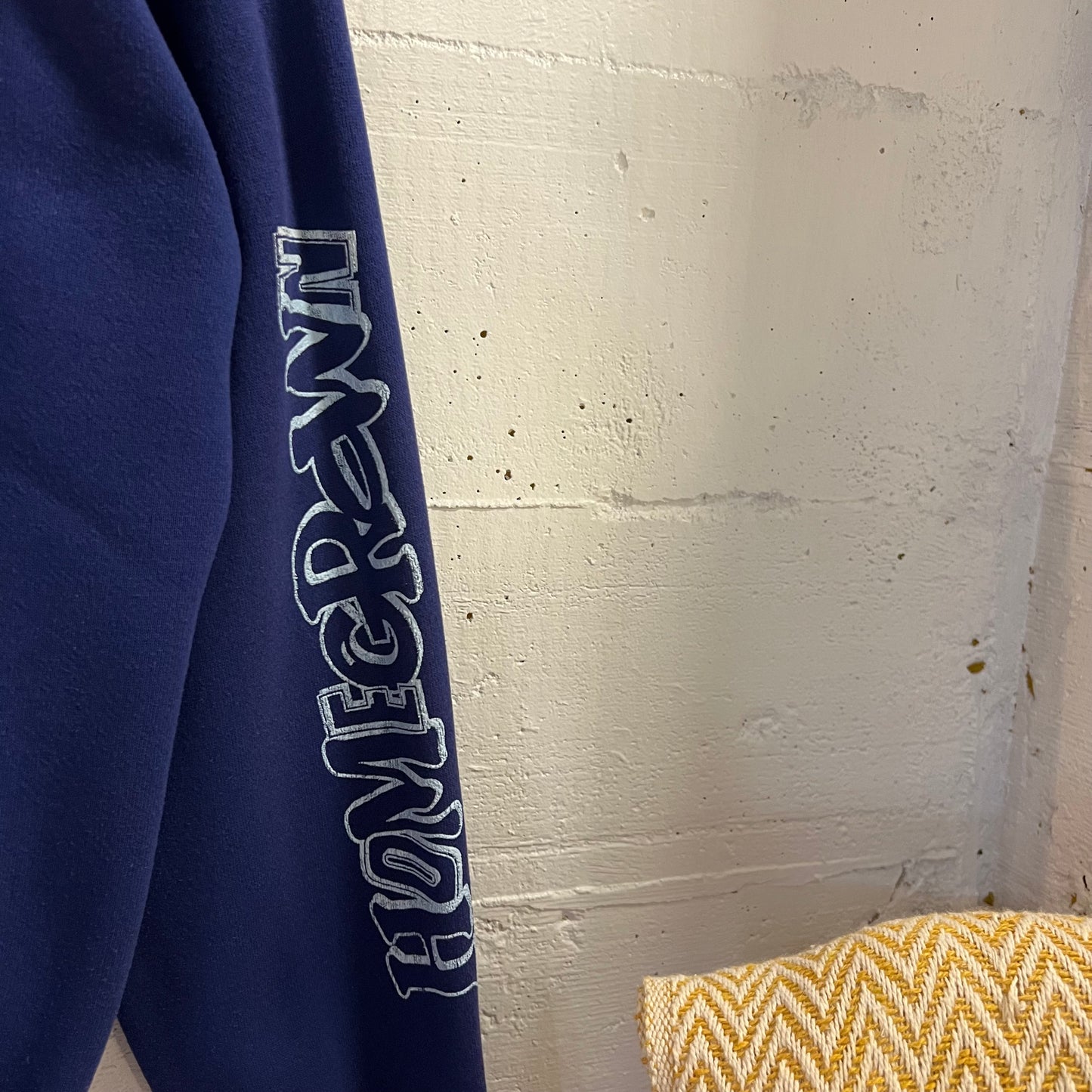 Vintage 90's Homegrown Pop Punk Band Discus Athletic Zip-Up Sweatshirt - Size XL - Made In USA - Navy