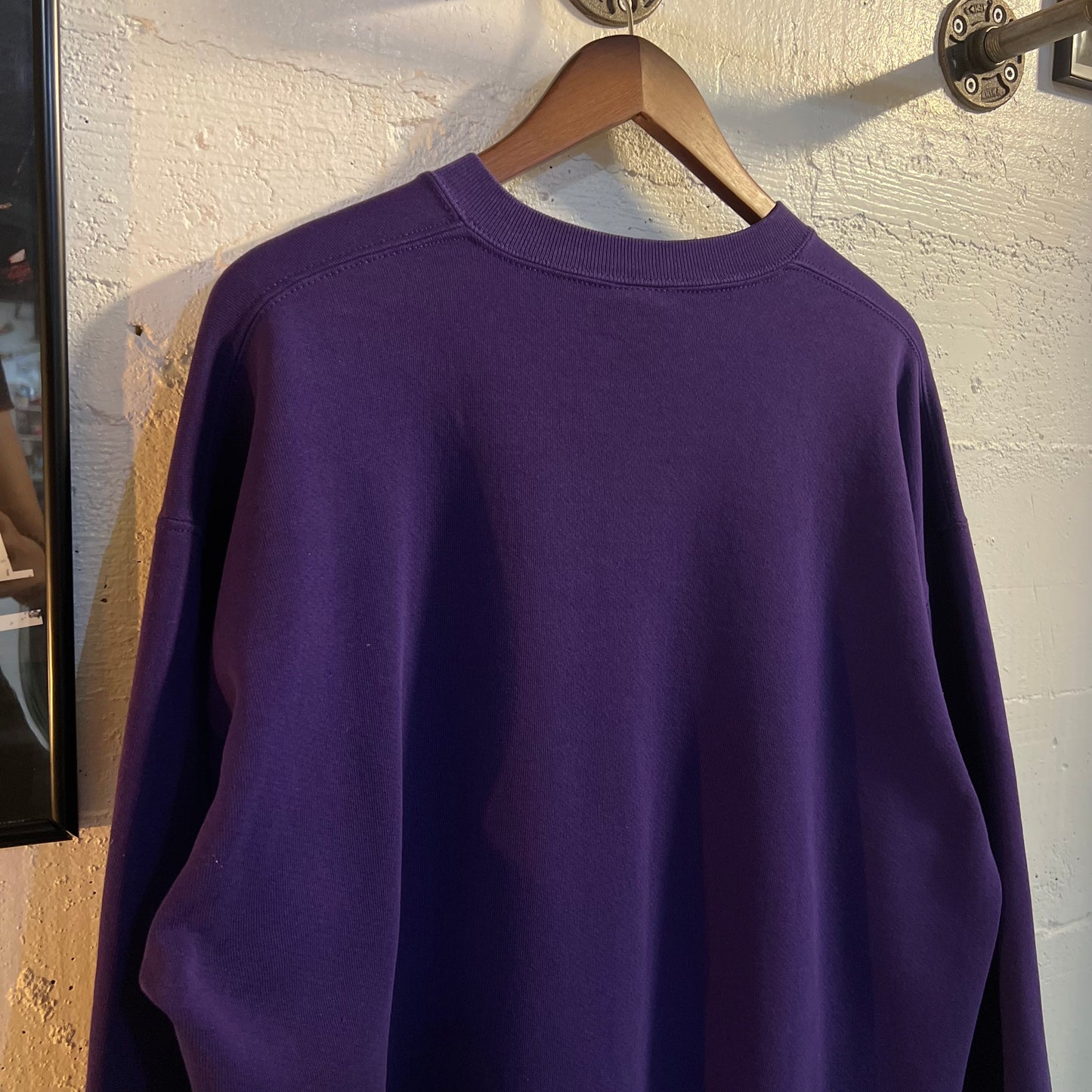 Vintage 1995 Russell Minnesota Vikings NFLP Crewneck Sweatshirt - Size XL - Made In USA - Purple/Yellow