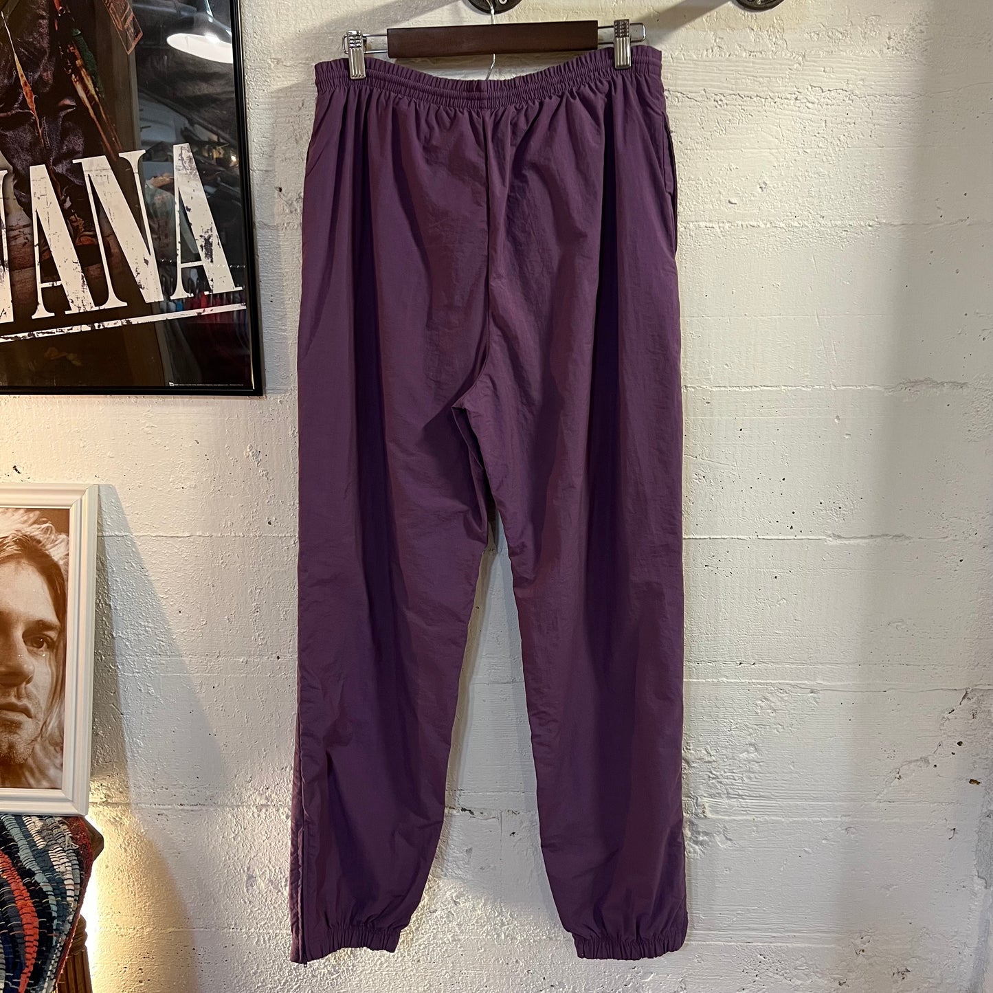 Vintage 90's JCPenney U.S. Olympics Embroidered Fleece Lined Track Pants - Size Medium - Aubergine