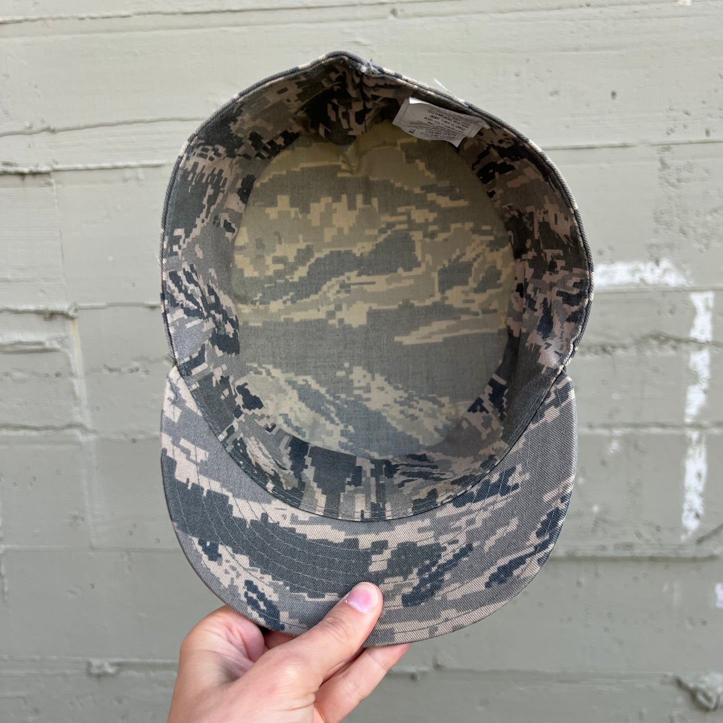 Vintage 2000's U.S. Military Digital Desert Camouflage Utility Cap - Size 7-3/8" - Made In USA - SPM1C1-08-D-1004