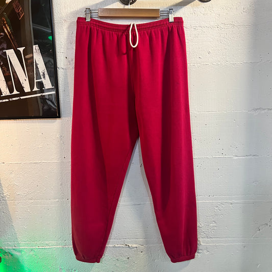 Vintage 90's Essential Sweat Pants - Size Large - Bubblegum Pink - Elastic Waist