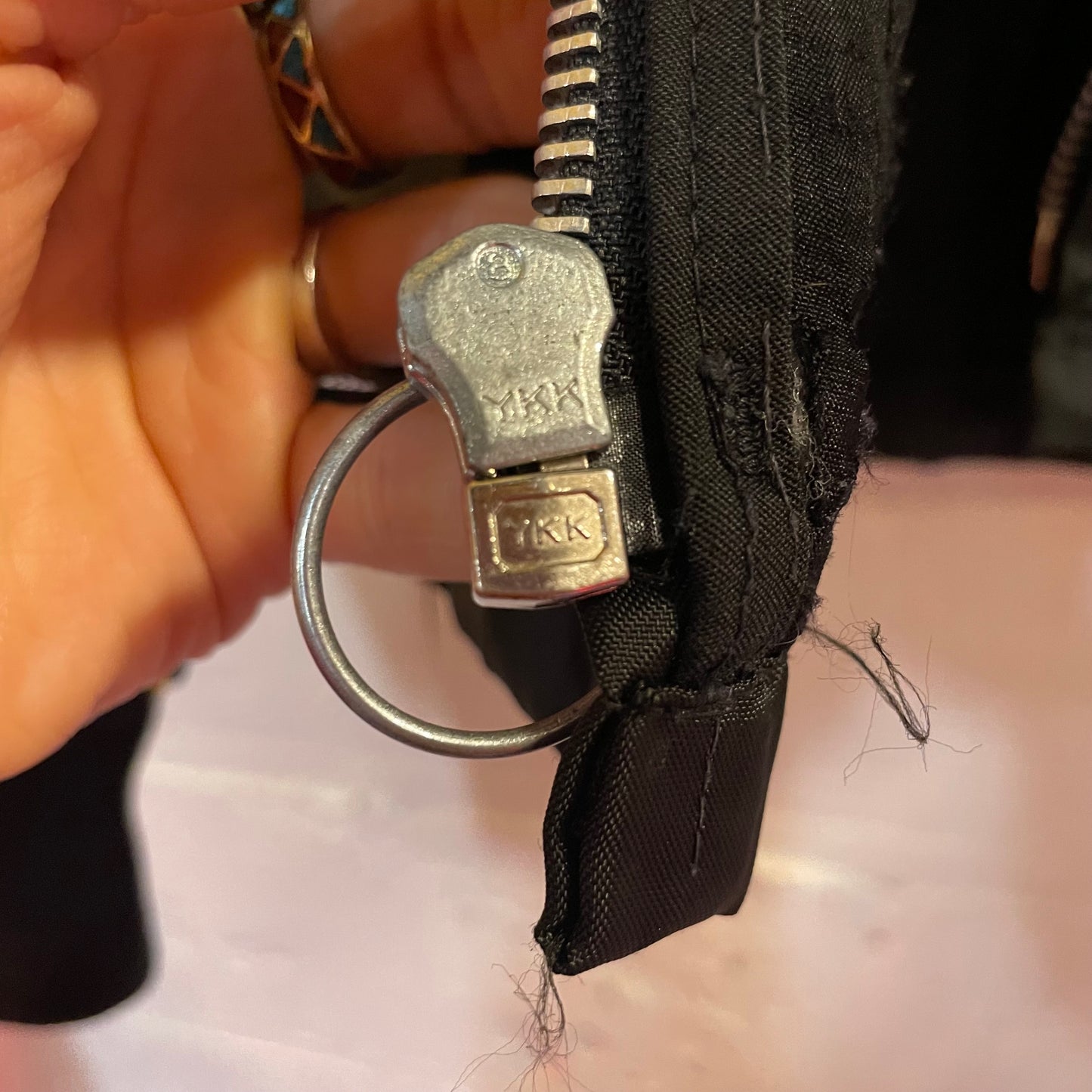 True Vintage 1970's U.S. Divers Aqua Lung Scuba Bomber Jacket With Intarsia Sleeves - Size Small - Made In USA - Black/Yellow