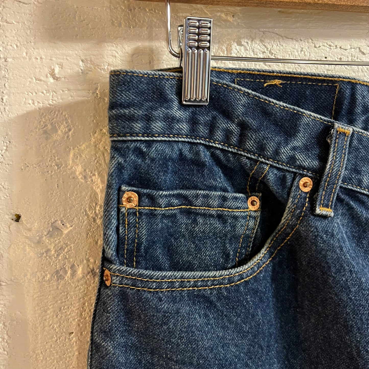 Vintage 90's Levi's 517 Boot Cut Dark Wash Denim Jeans - 30" x 32" - Made In USA - Dark Wash Indigo