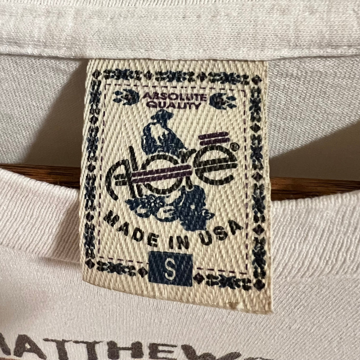 Vintage 2003 Dave Matthew’s Band Single Stitch Tour T-Shirt - Size Small - Made In USA - White/Multi