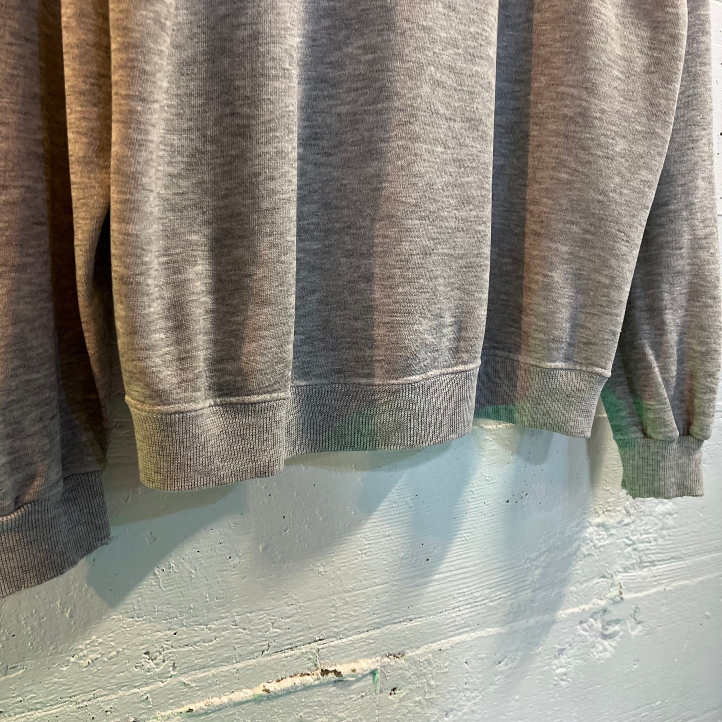 Vintage 1980's Distressed USS Paul F. Foster Navy Destroyer Ship Raglan Crewneck - Size Large - Made In USA - Heather Gray - Hanes