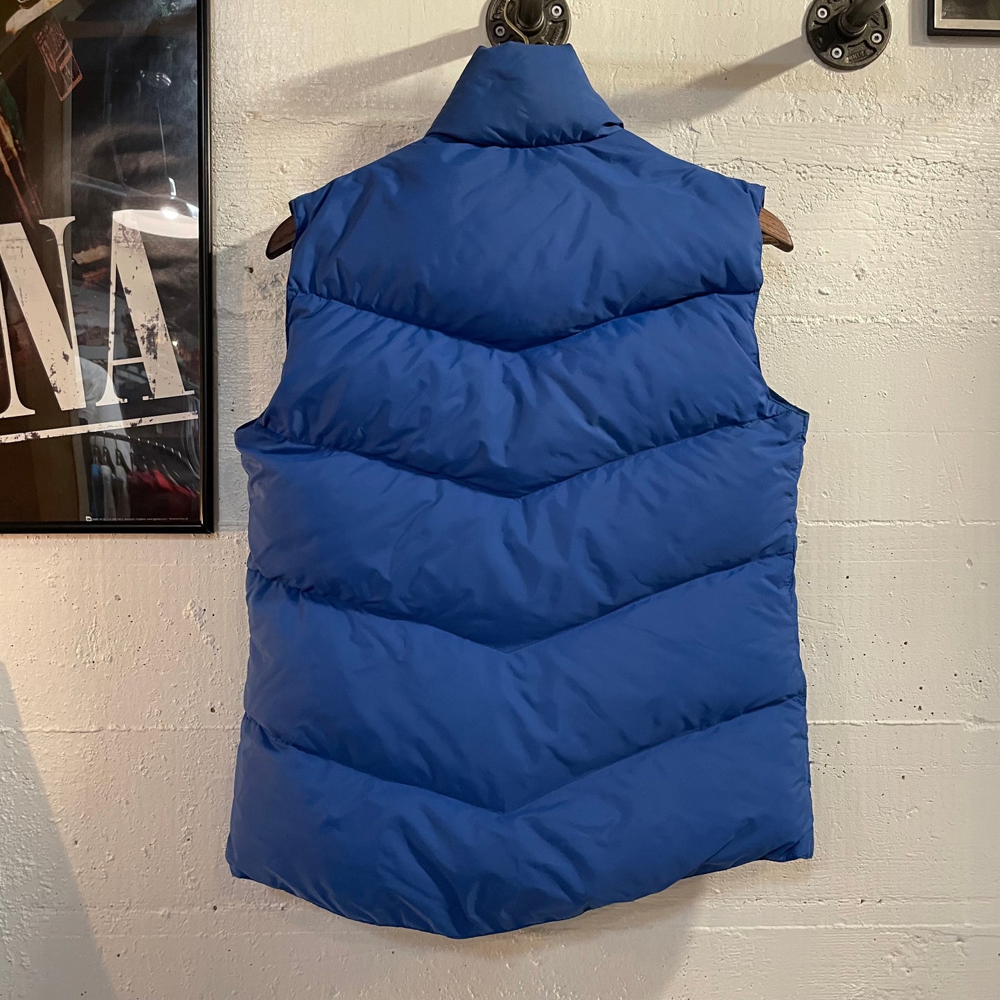 Vintage 70’s REI Goose Down Puffer Button Up Vest - Size Women’s Medium - Made In USA - Blue