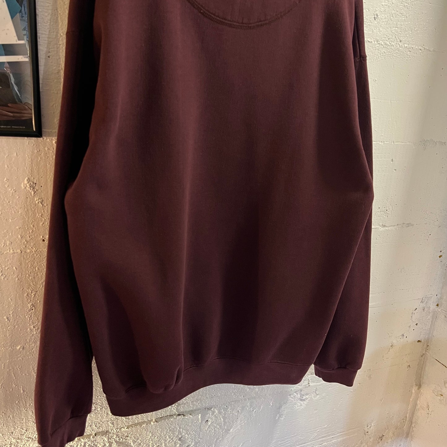 Vintage Embroidered Bald Eagle Headwaters Heavyweight Crewneck Sweatshirt - Size XL - Burgundy/Tan