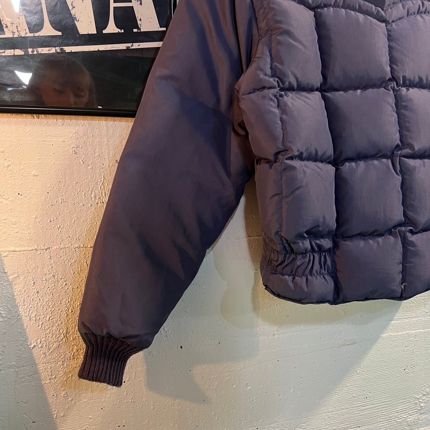 Vintage 70's Tempco Goose Down Western Cut Puffer Jacket - Size Youth XL (14) - Made In USA - Lavender