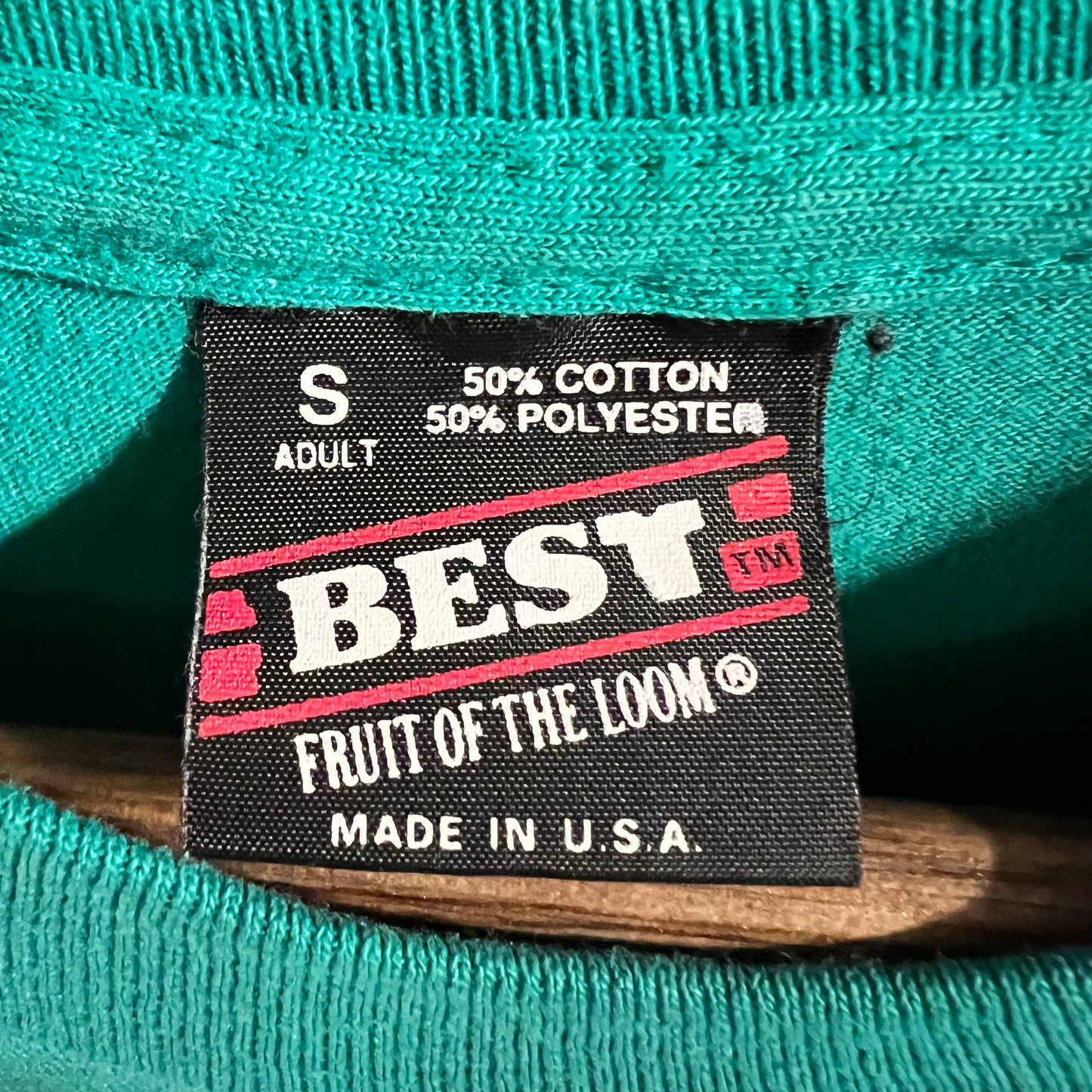 Vintage 90's Religious Jesus Single Stitch T-Shirt - Size Small - Made In USA - Turquoise/Purple