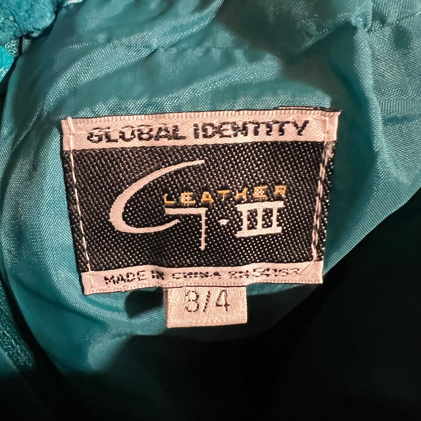 Vintage 90's Turquoise Suede Leather Mini Skirt - Size 3/4 - Blue/Turquoise