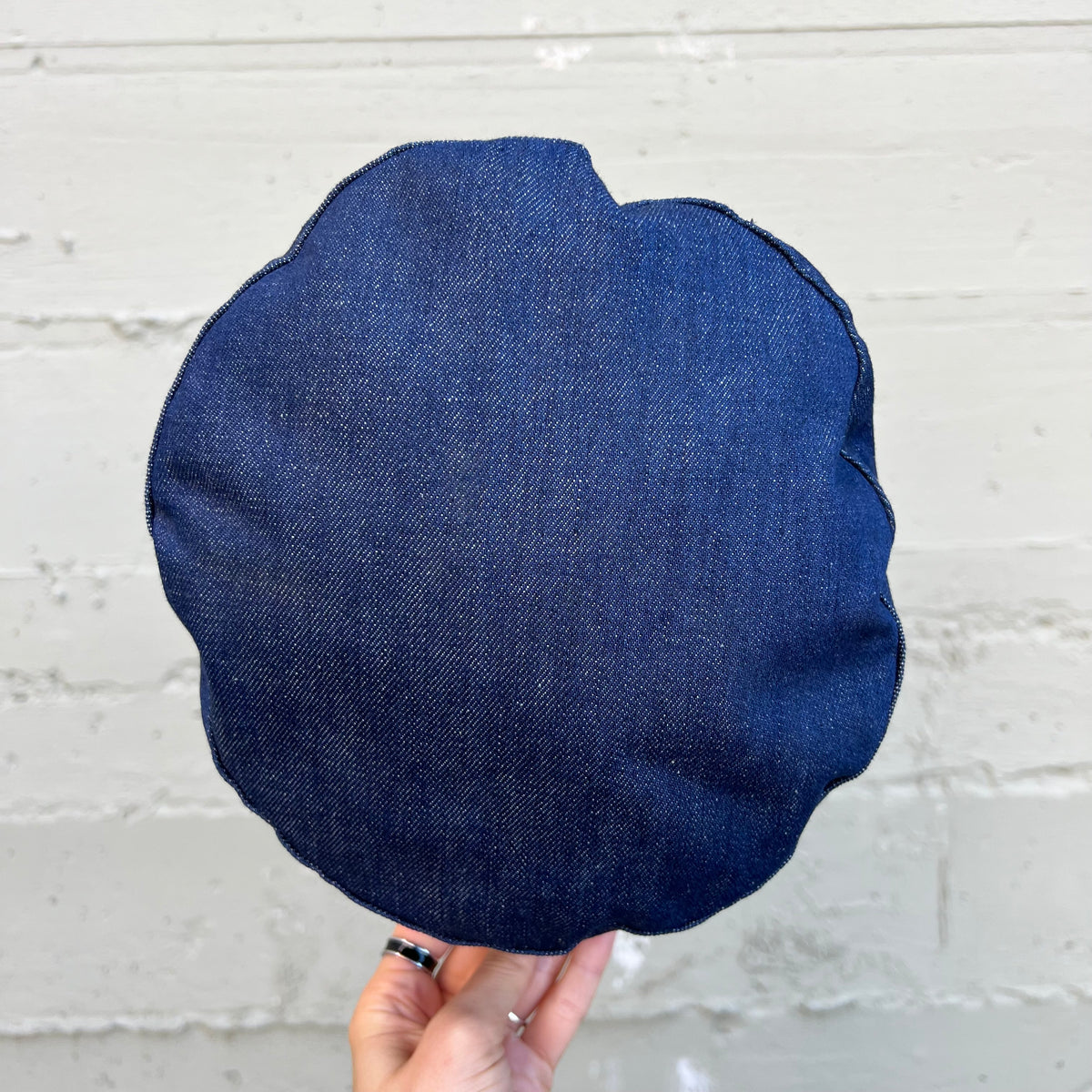 True Vintage 1960's Denim Greek Fisherman Cap - Medium - Union Made In USA - Dark Indigo