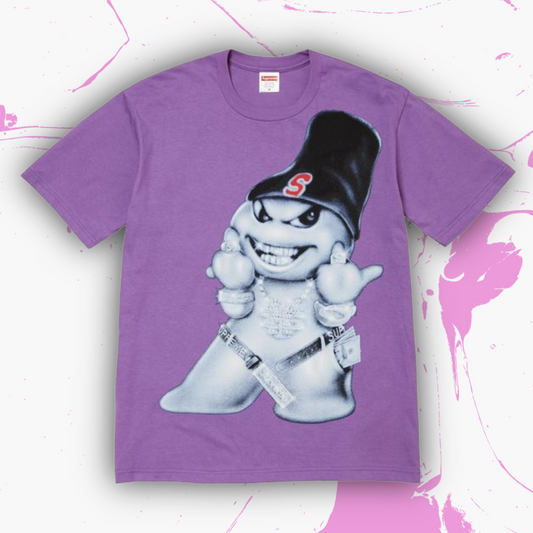 *New* Supreme 'Art Dealer - Snowman' T-Shirt - Size Medium - Purple - FW25