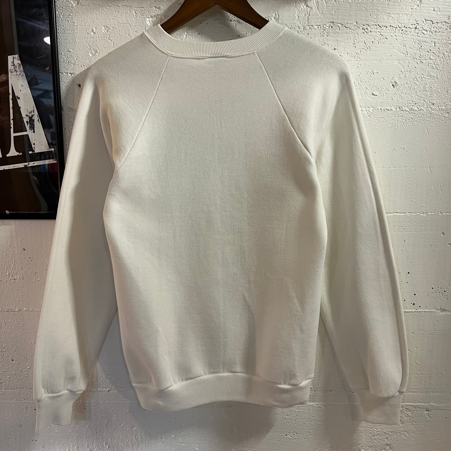 Vintage 80’s Jerzees Midway Marauders Raglan Sleeve Crewneck Sweatshirt - Size Small - Made In USA - White/Green