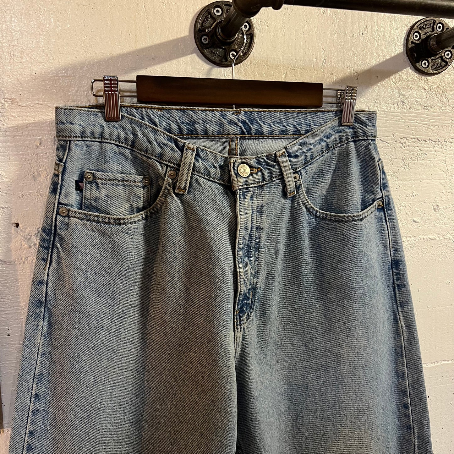 Vintage 2000's Polo Jeans Company Ralph Lauren Relaxed Fit Light Wash Button Fly Denim Jean - Size 32" x 34" - 100% Cotton