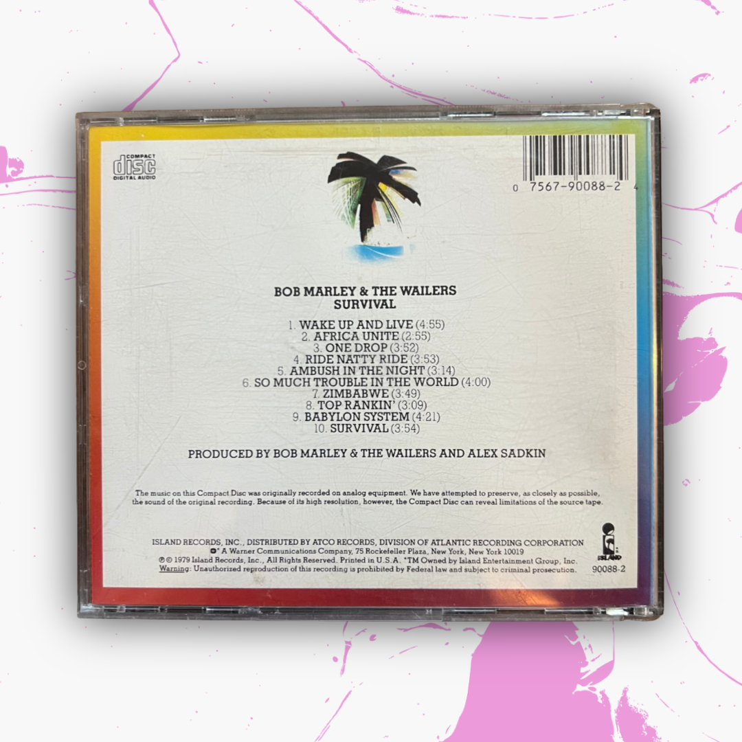 Vintage 1979 Bob Marley & The Wailers ‘Survival’ CD