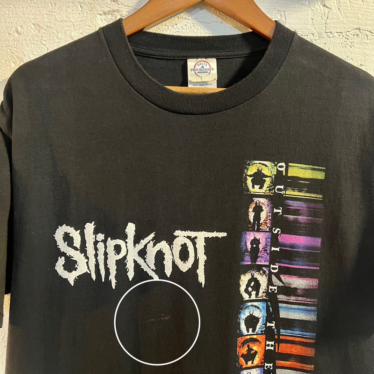 Vintage Slipknot ‘Outside The Nine’ Graphic T-Shirt - Size Medium - Black/Multi
