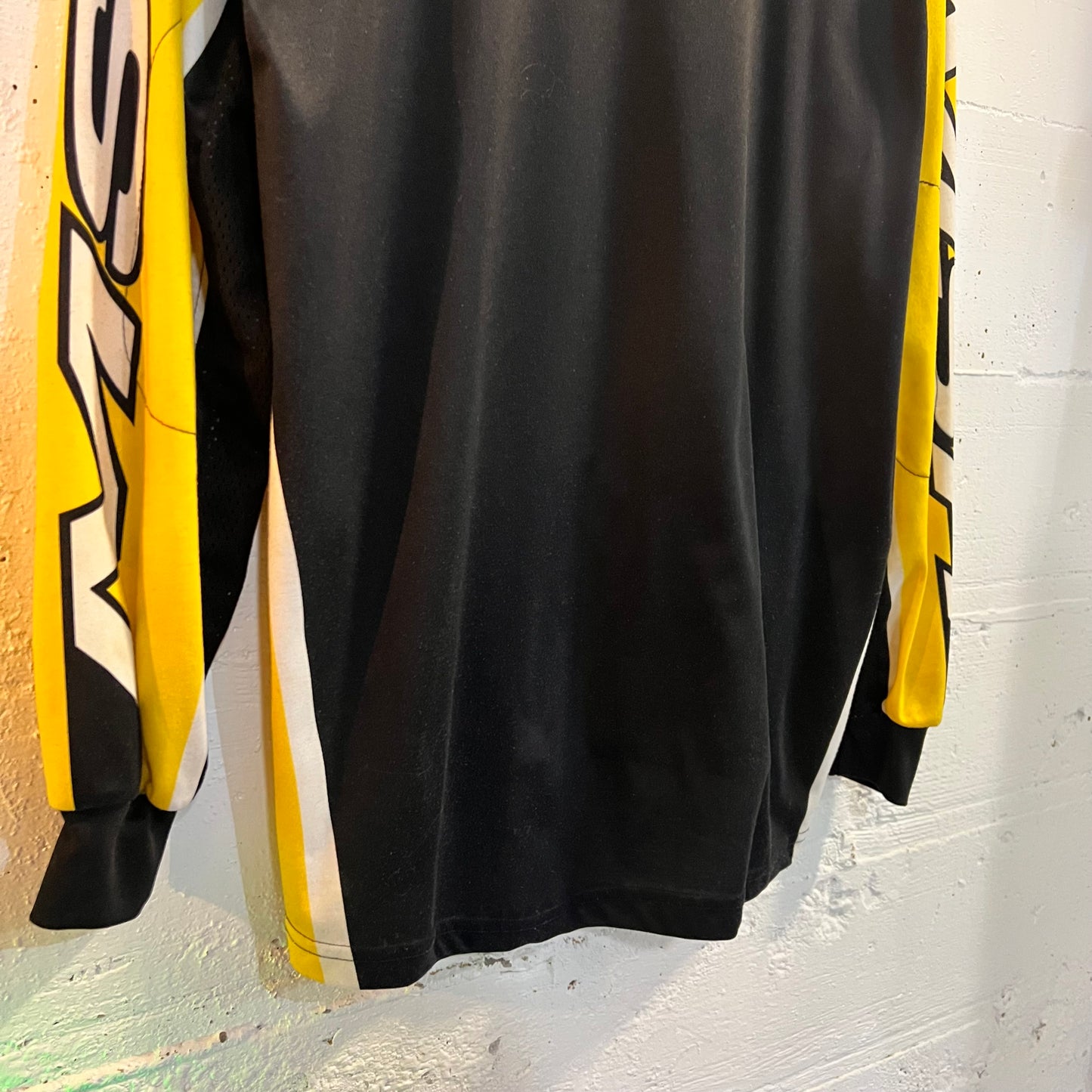 Vintage 90's MSR Motocross Jersey - Size XL - Made In USA - Black/Yellow