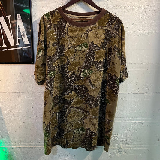 Vintage Real Tree Camo T-Shirt - Size XL - Earth toned/Camouflage