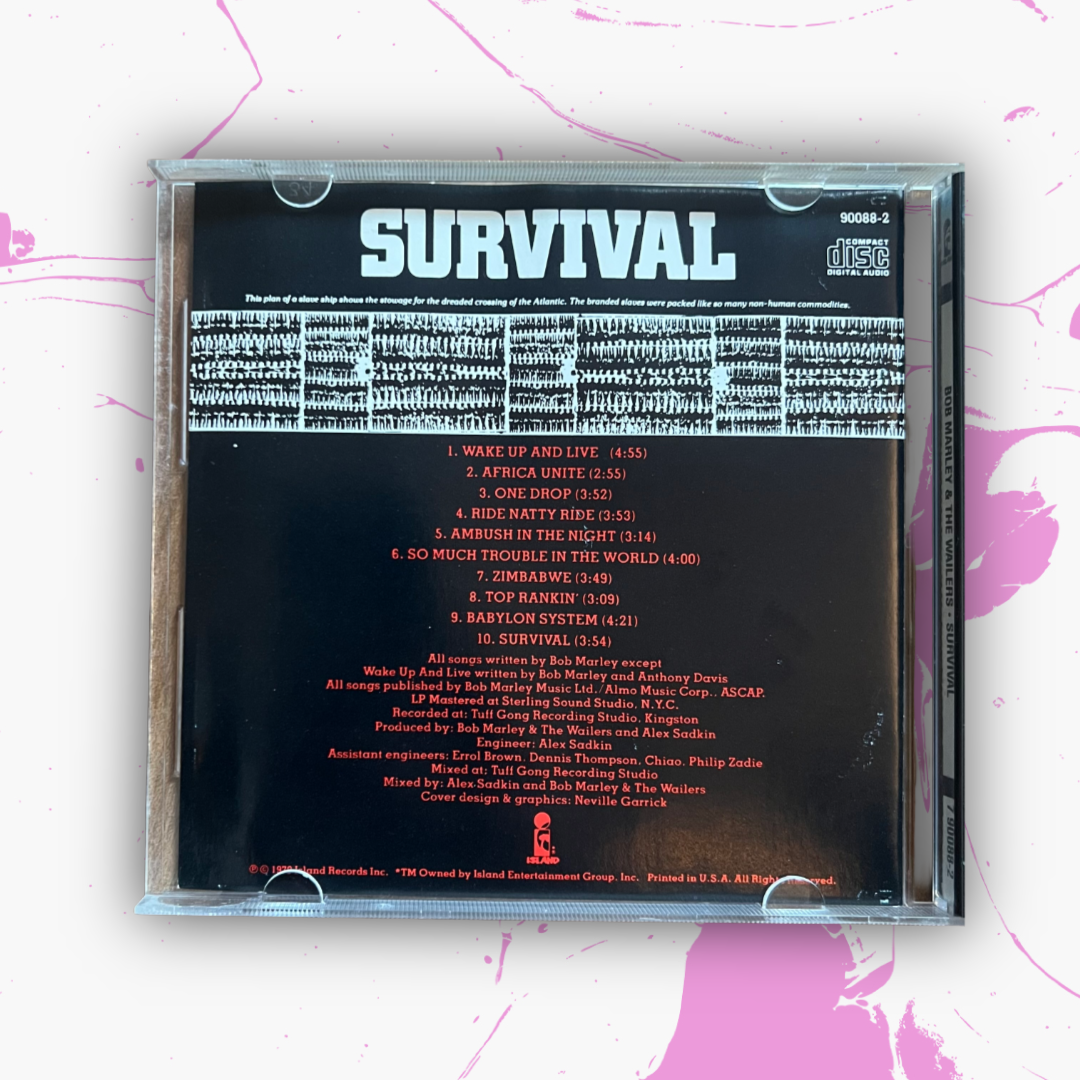Vintage 1979 Bob Marley & The Wailers ‘Survival’ CD