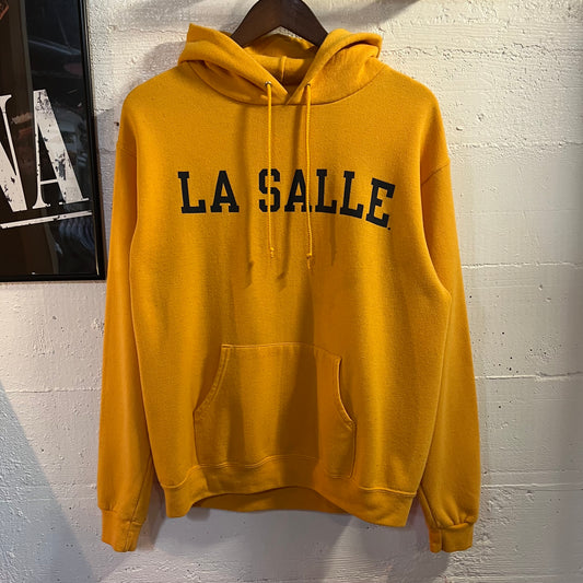 Vintage Champion La Salle University Hoodie Sweatshirt - Size Medium - Yellow/Black