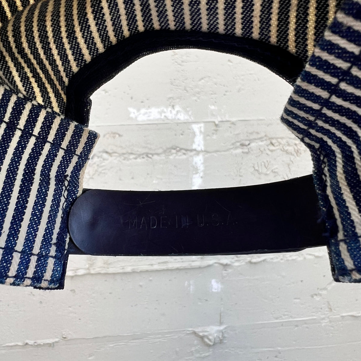 True Vintage 1970's Osh Kosh B'Gosh Hickory Stripe Railroad Engineer Adjustable Cap - O/S - Made In USA