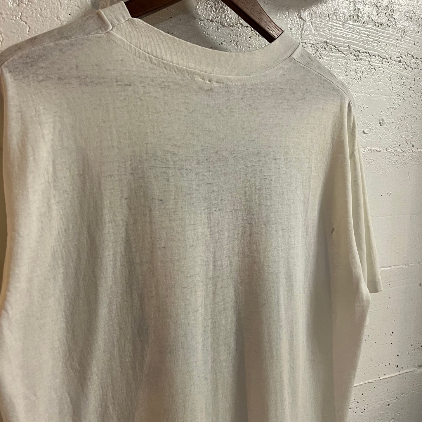Vintage 1991 Distressed Seaside Souvenir Single Stitch T-Shirt - Size Large - Made In USA - White